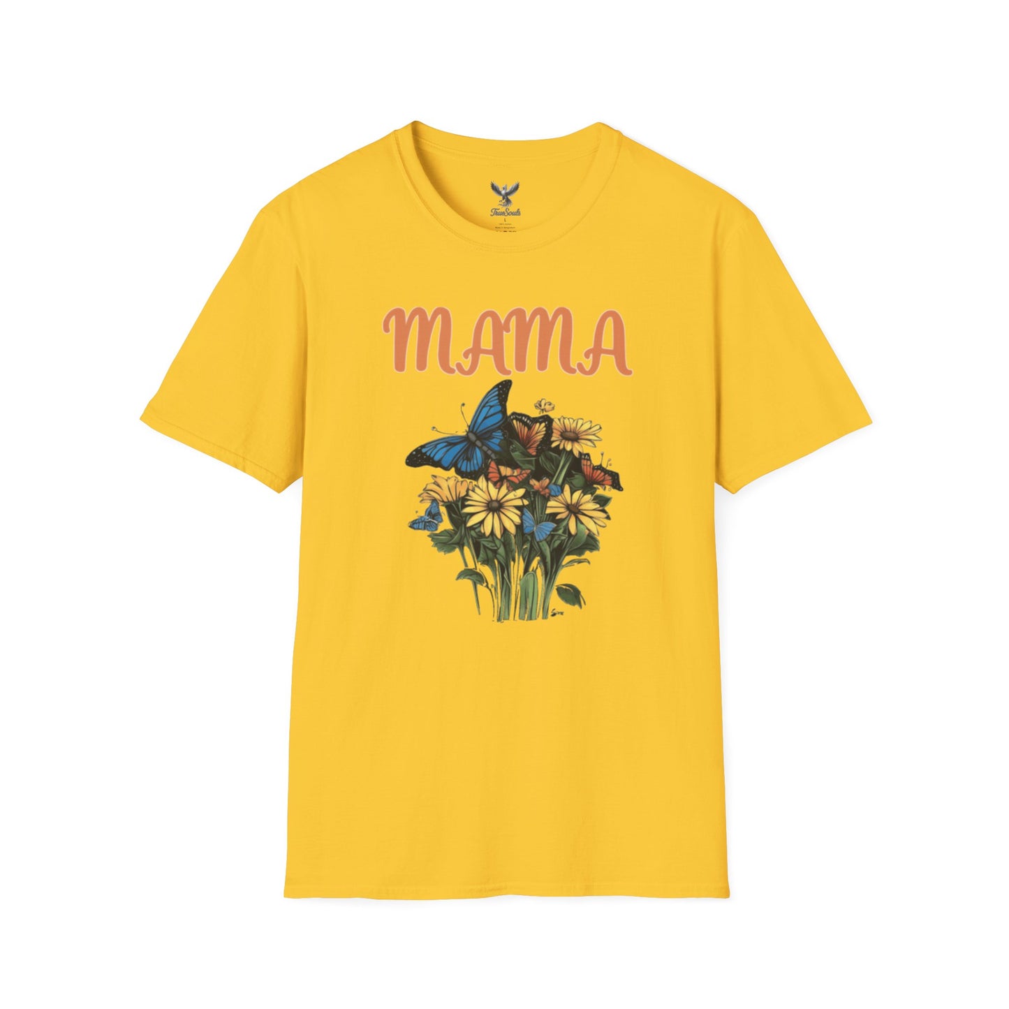 Mama - Flower Bouquet - Unisex Softstyle T-Shirt Graphic