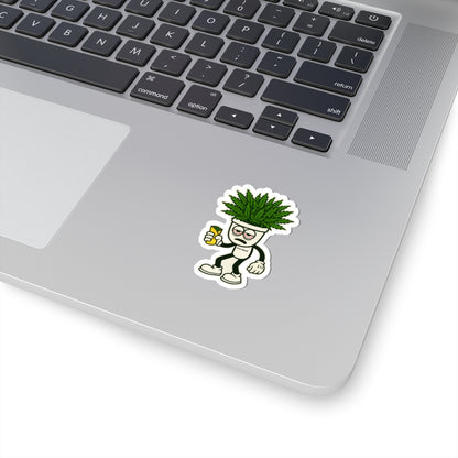 Pot Head Kiss-Cut Stickers - Bold Urban Design for Laptops, Water Bottles, Cars etc.