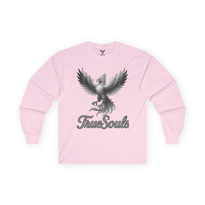True Souls Black and White Phoenix Logo Long Sleeve Tee