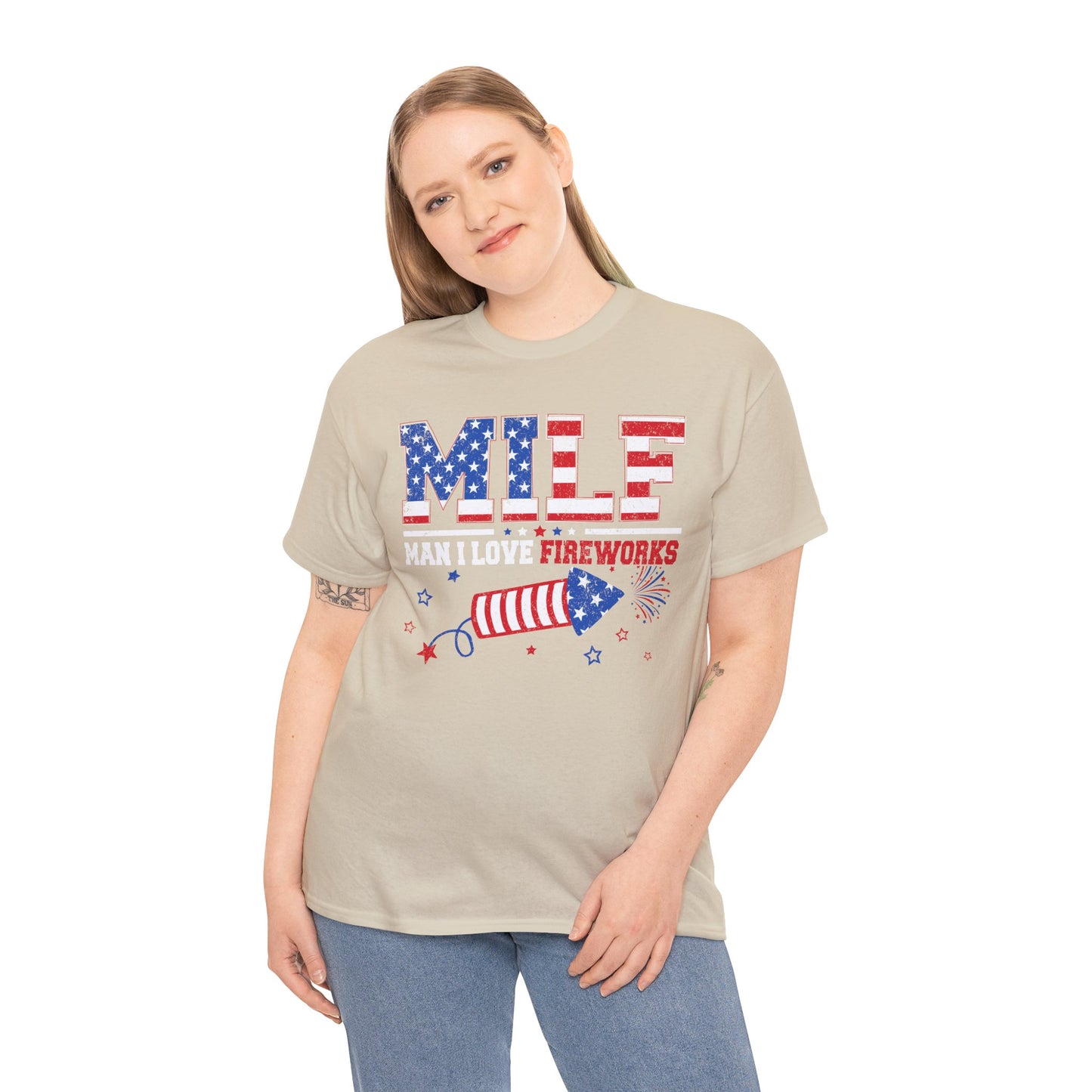 Patriotic MILF Fireworks Tee - Direct to Garment