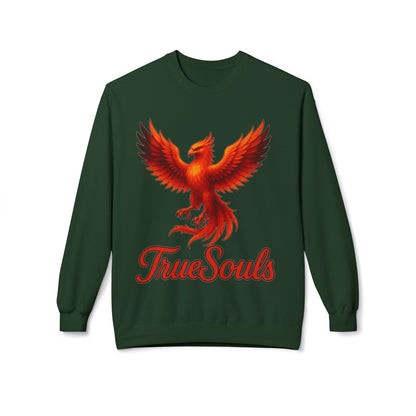 TrueSouls Red Phoenix Crewneck Sweatshirt