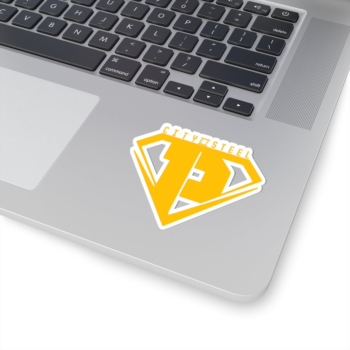 City of Steel Kiss-Cut Stickers - Perfect for Personalizing Laptops, Water Bottles, Cars, etc.