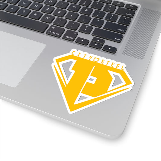 City of Steel Kiss-Cut Stickers - Perfect for Personalizing Laptops, Water Bottles, Cars, etc.
