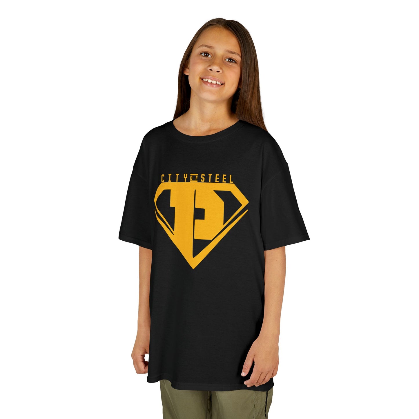 Kids Unisex City of Steel Heavy Cotton Tee