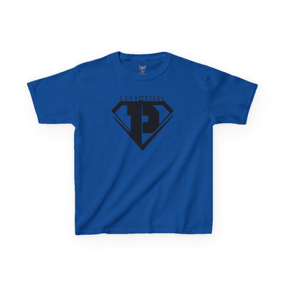 Kids Unisex City of Steel Black Out Heavy Cotton Tee