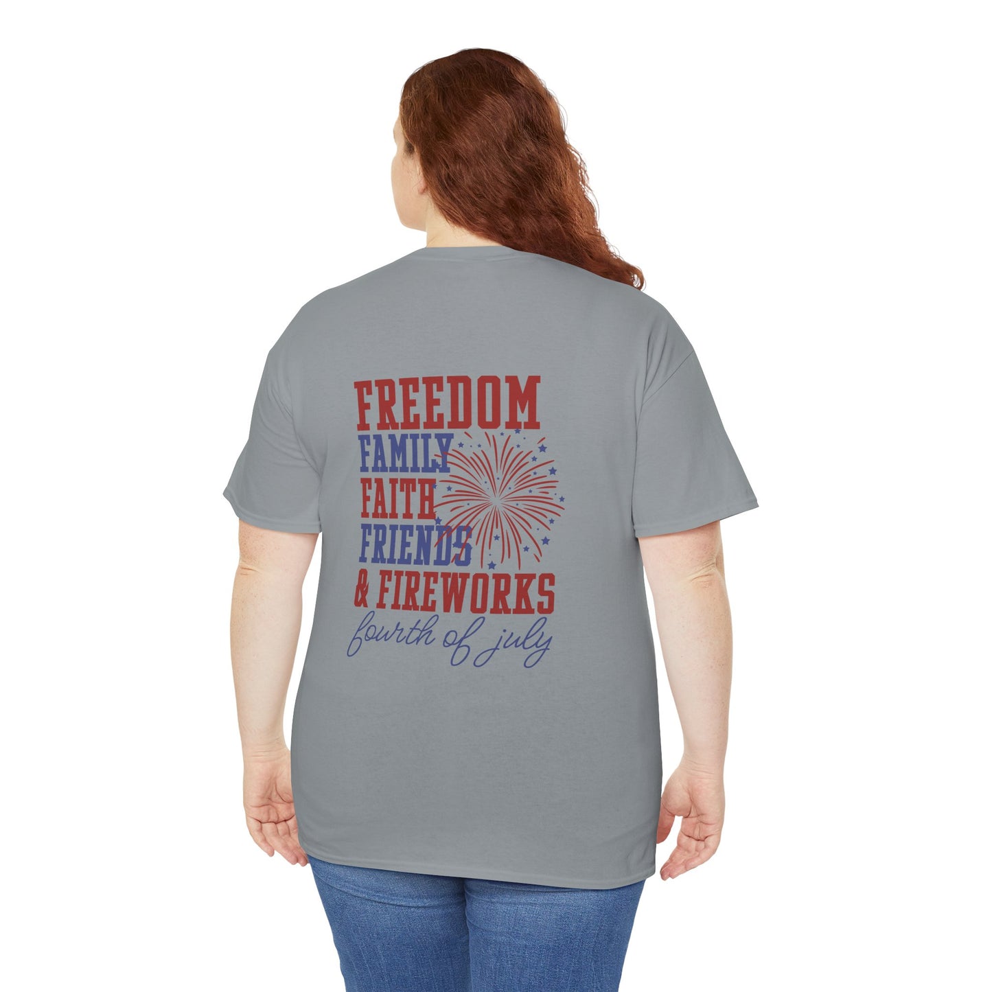 Fourth of July Freedom Tee - Unisex Cotton Shirt for Independence Day - Direct to Garment