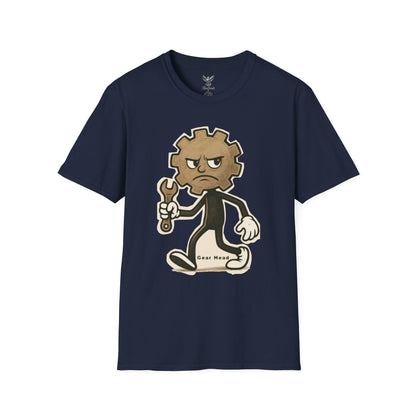 Gear Head - Funny T-Shirt - Unisex Softstyle Tee