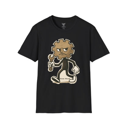 Gear Head - Funny T-Shirt - Unisex Softstyle Tee