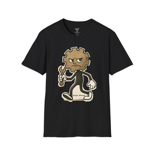 Gear Head - Funny T-Shirt - Unisex Softstyle Tee