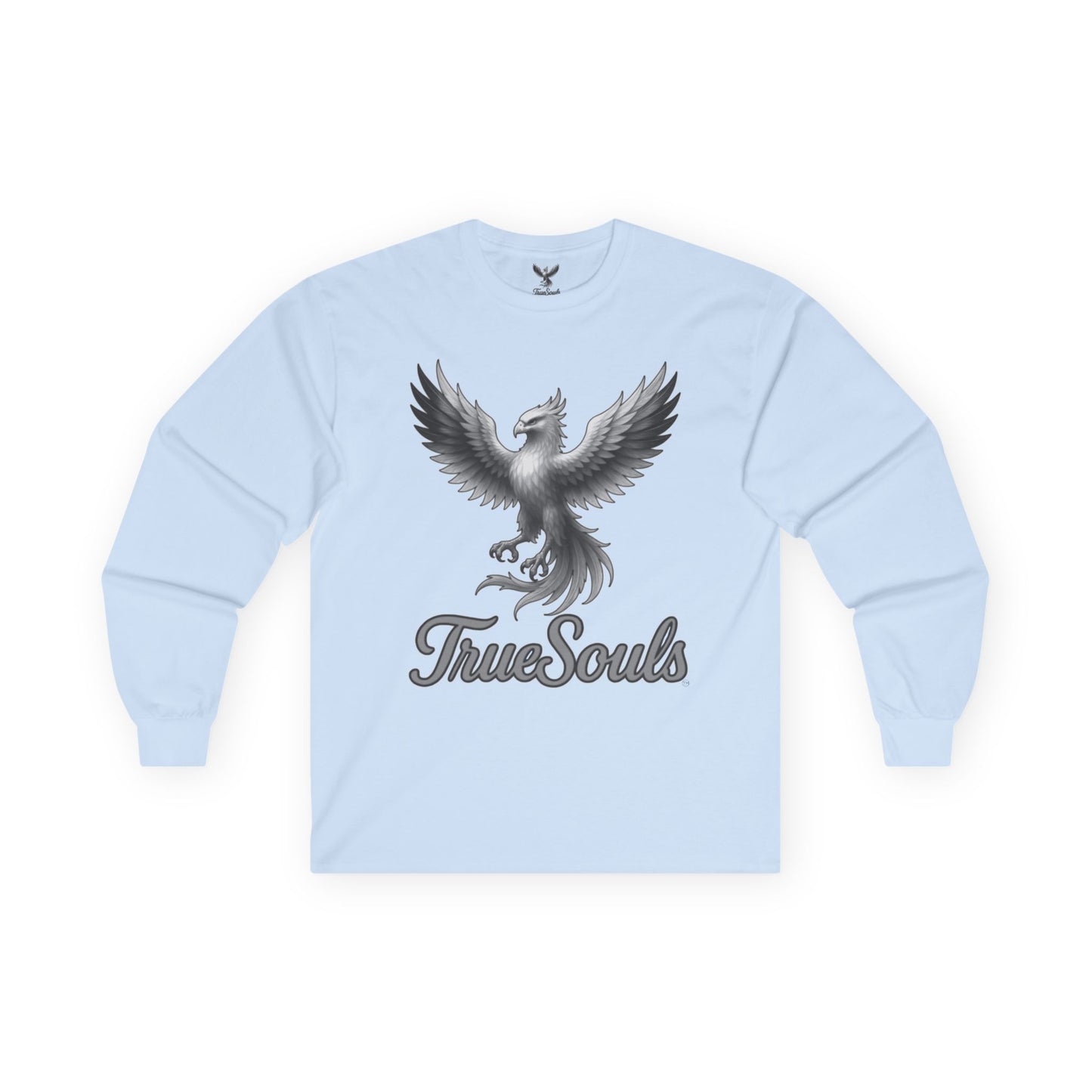 True Souls Black and White Phoenix Logo Long Sleeve Tee