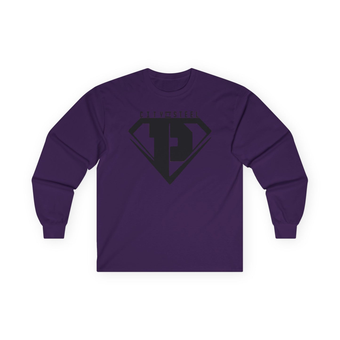 City of Steel Black Out - Long Sleeve Tee - Unisex Ultra Cotton Shirt