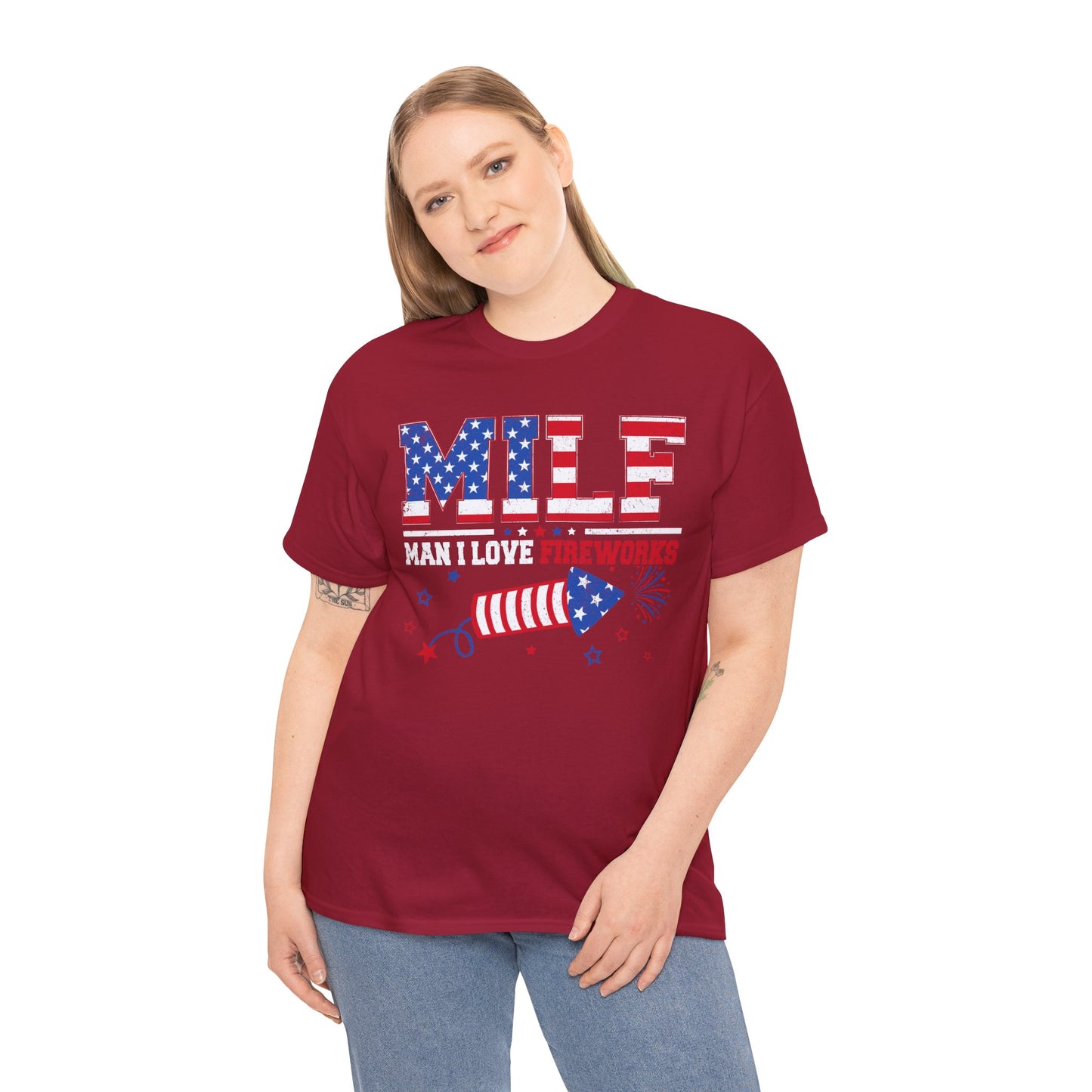 Patriotic MILF Fireworks Tee - Direct to Garment