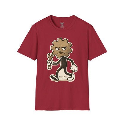 Gear Head - Funny T-Shirt - Unisex Softstyle Tee