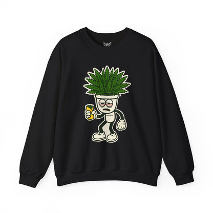 Pot Head - Unisex Crewneck Sweatshirt - Comfortable Stylish Apparel for Everyday Wear