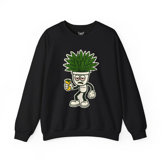 Pot Head - Unisex Crewneck Sweatshirt - Comfortable Stylish Apparel for Everyday Wear