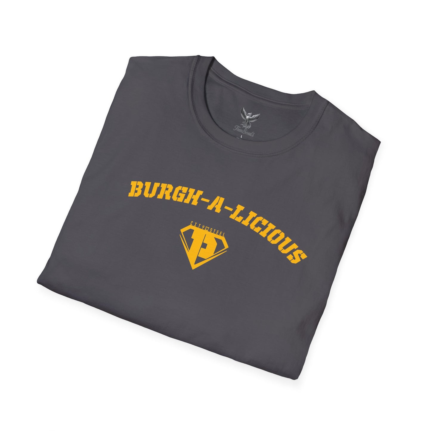 Burgh-A-Licious - City of Steel - Unisex Softstyle T-Shirt Graphic