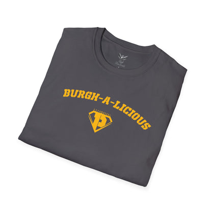 Burgh-A-Licious - City of Steel - Unisex Softstyle T-Shirt Graphic