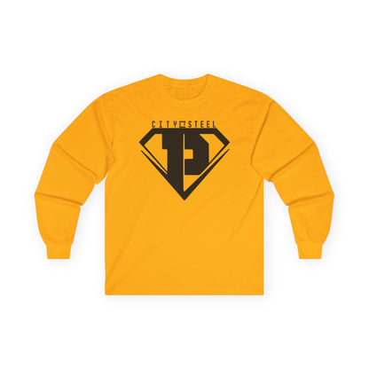 City of Steel Black Out - Long Sleeve Tee - Unisex Ultra Cotton Shirt