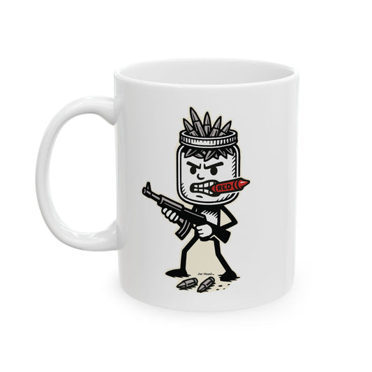 Jar Head - Funny Ceramic Mug - 11oz & 15oz Ceramic Coffee Cup