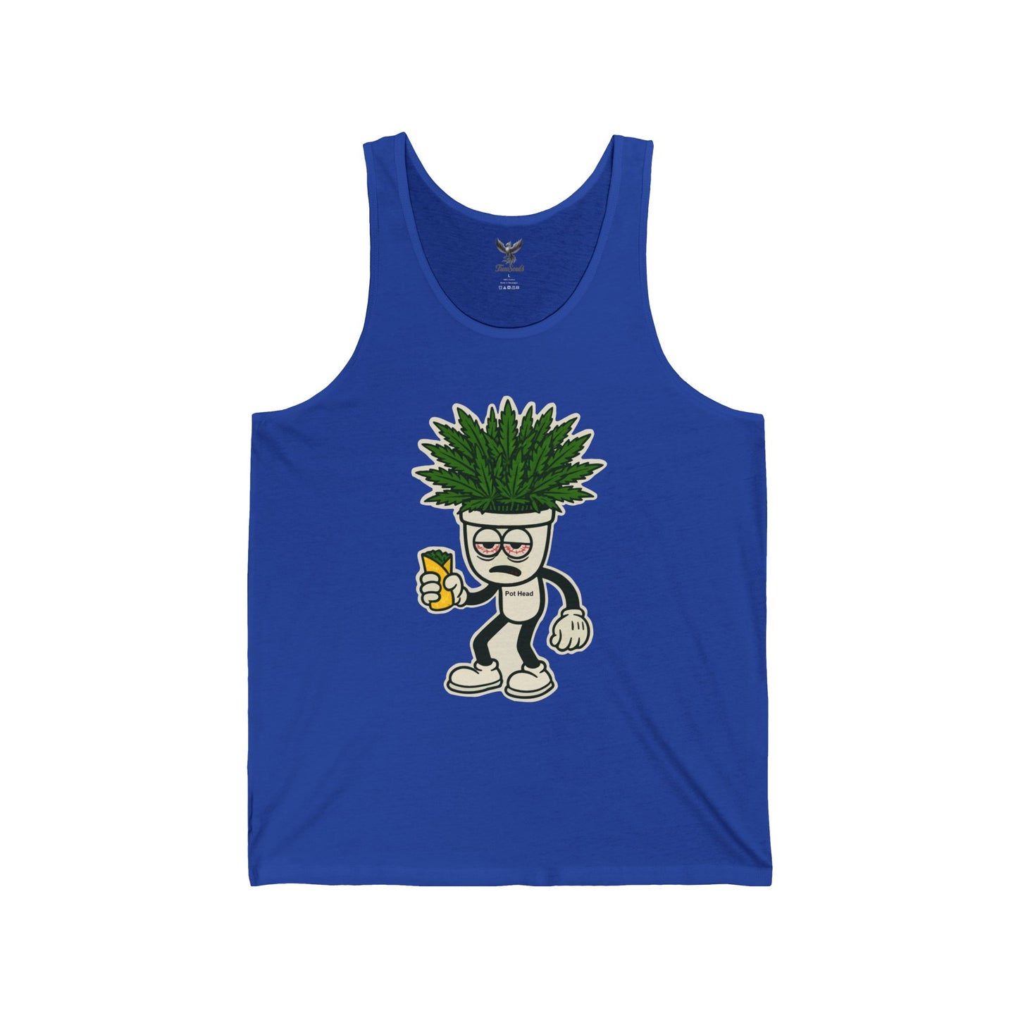 Pot Head - Unisex Jersey Tank - Bold Graphic Tee for Everyday Wear